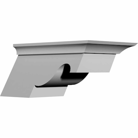 Ekena Millwork 7 1/2"W x 6 1/4"D x 4"H Nexus Bracket, Left BKT07X04X06NE-L